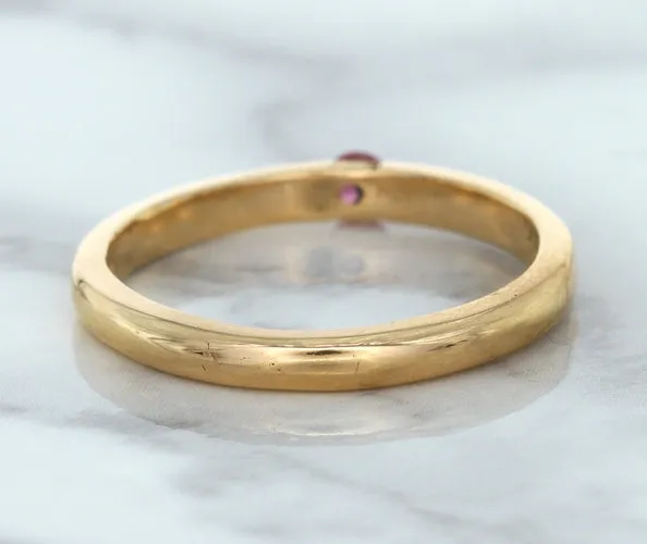 0.10ct Round Pink Sapphire Ring in 14K Rose Gold