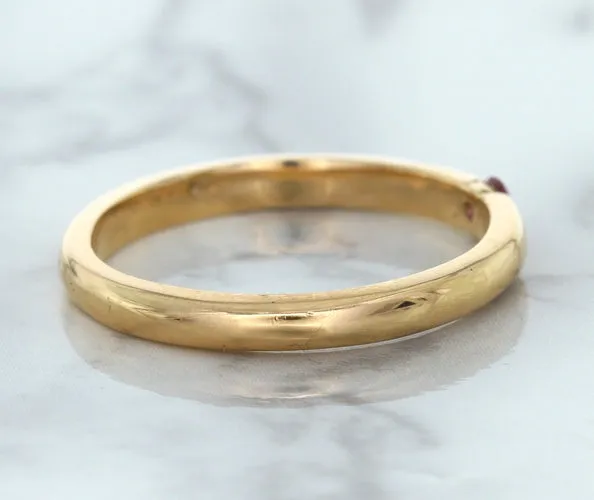 0.10ct Round Pink Sapphire Ring in 14K Rose Gold