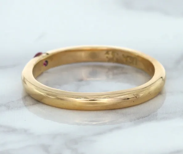 0.10ct Round Pink Sapphire Ring in 14K Rose Gold