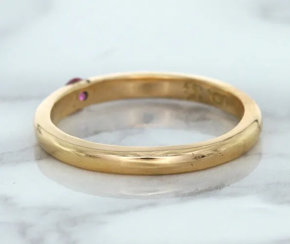 0.10ct Round Pink Sapphire Ring in 14K Rose Gold