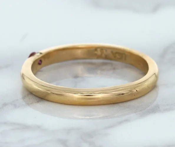 0.10ct Round Pink Sapphire Ring in 14K Rose Gold
