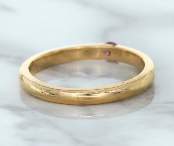 0.10ct Round Pink Sapphire Ring in 14K Rose Gold