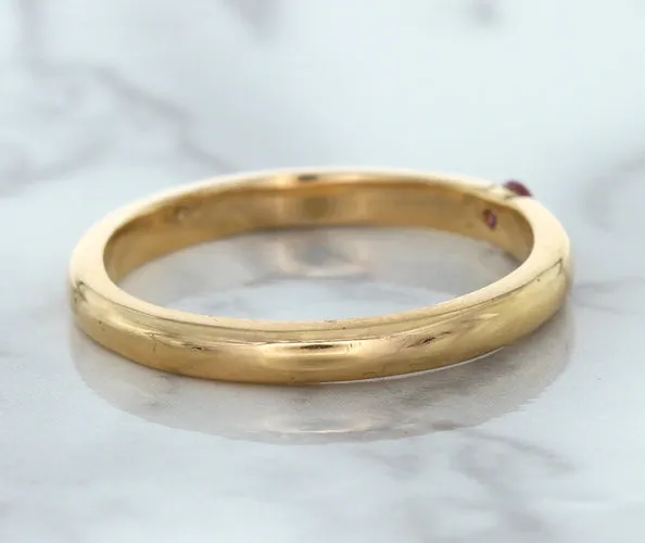 0.10ct Round Pink Sapphire Ring in 14K Rose Gold