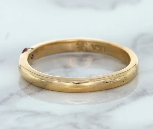 0.10ct Round Pink Sapphire Ring in 14K Rose Gold