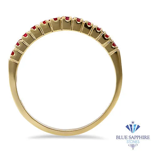0.35ctw Round Ruby Ring in 18K Yellow Gold