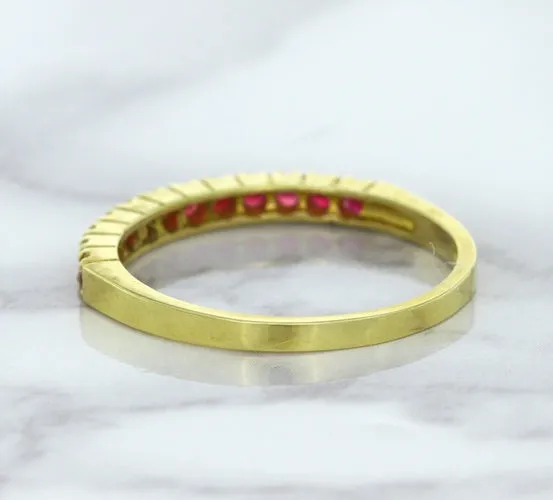 0.35ctw Round Ruby Ring in 18K Yellow Gold