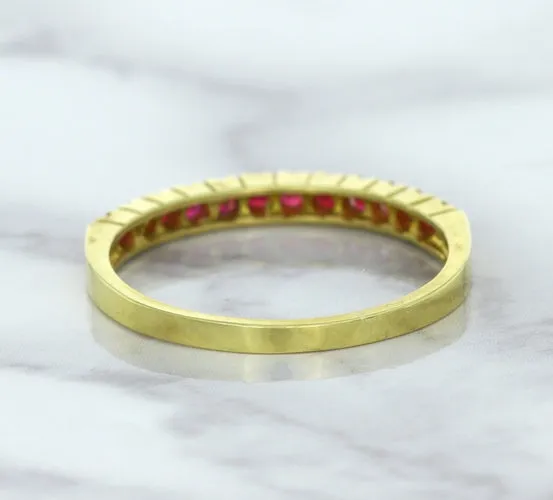 0.35ctw Round Ruby Ring in 18K Yellow Gold