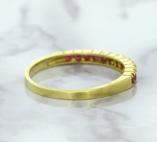 0.35ctw Round Ruby Ring in 18K Yellow Gold