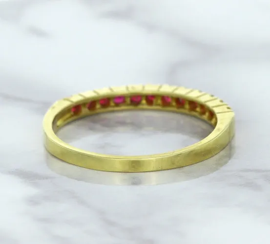 0.35ctw Round Ruby Ring in 18K Yellow Gold
