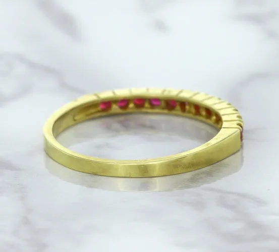 0.35ctw Round Ruby Ring in 18K Yellow Gold