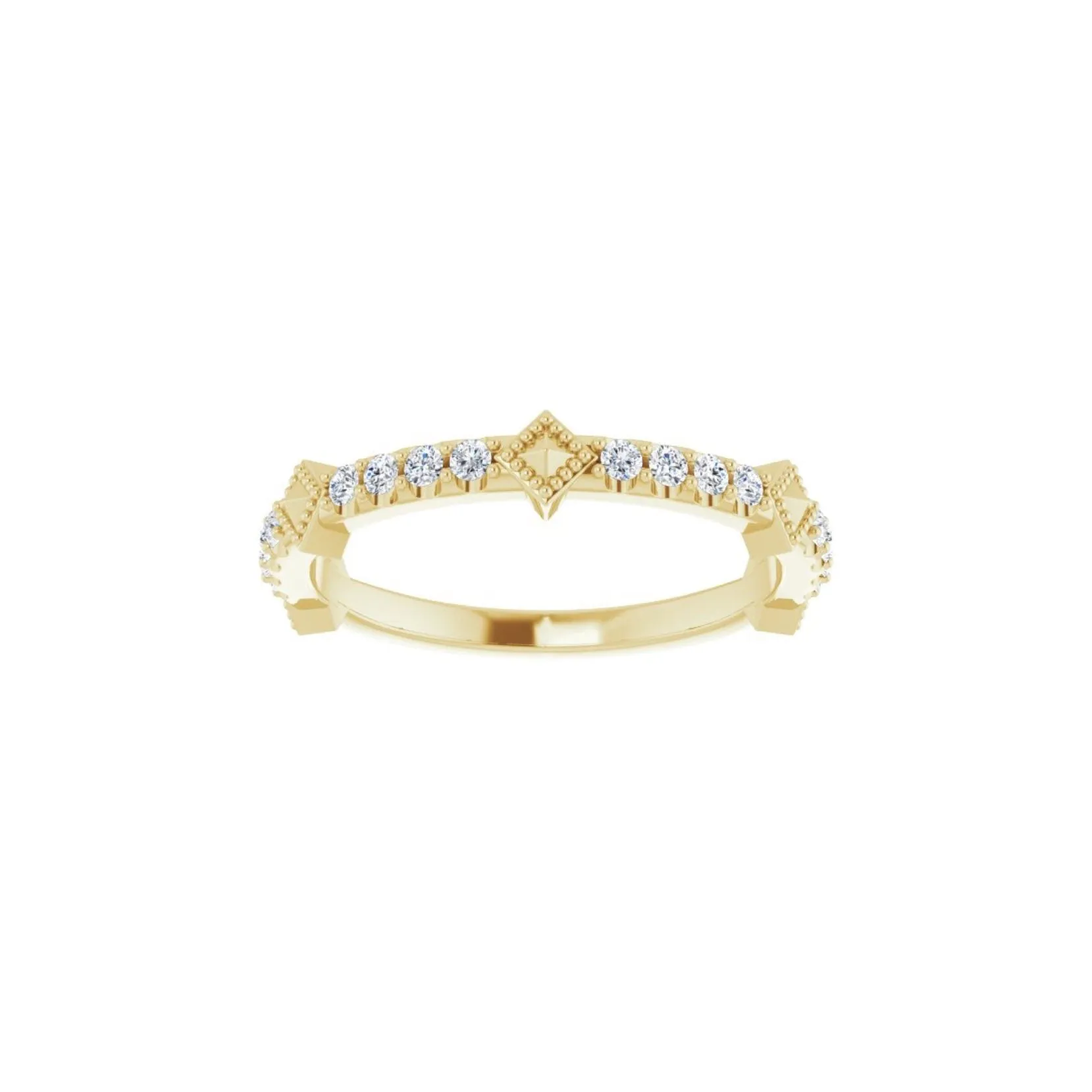 14k Faridah Diamond Stackable Ring