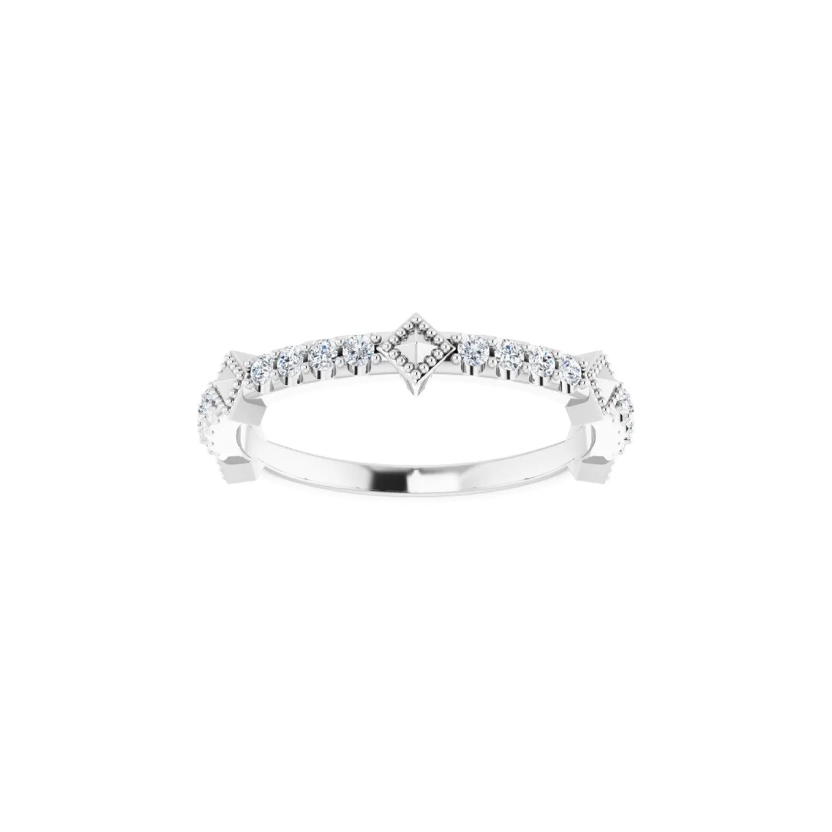 14k Faridah Diamond Stackable Ring