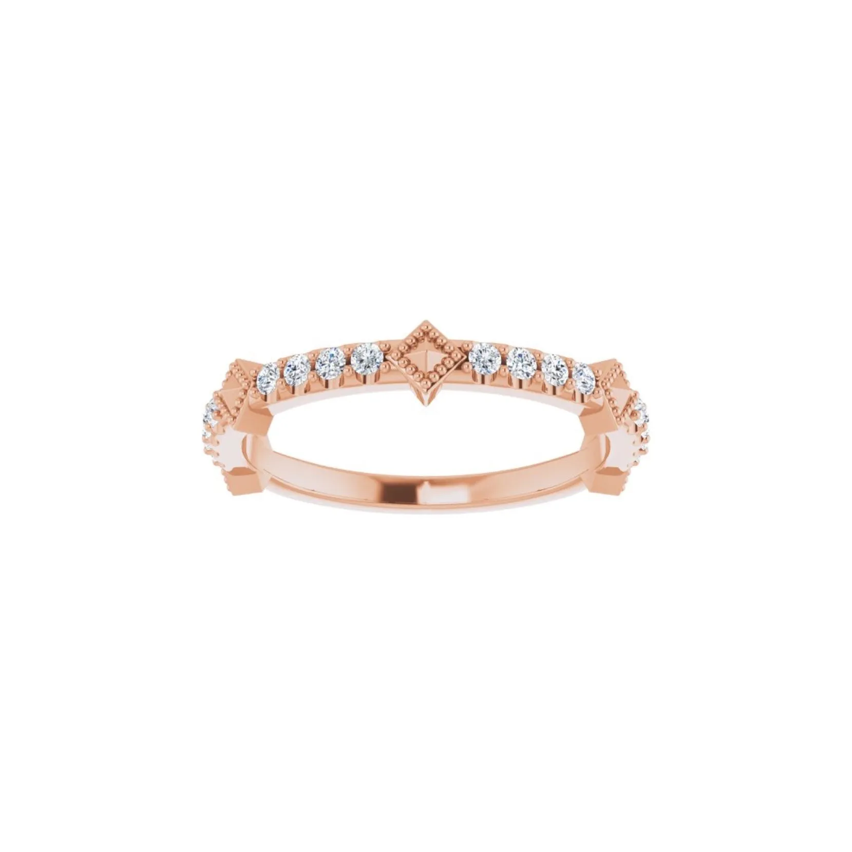 14k Faridah Diamond Stackable Ring