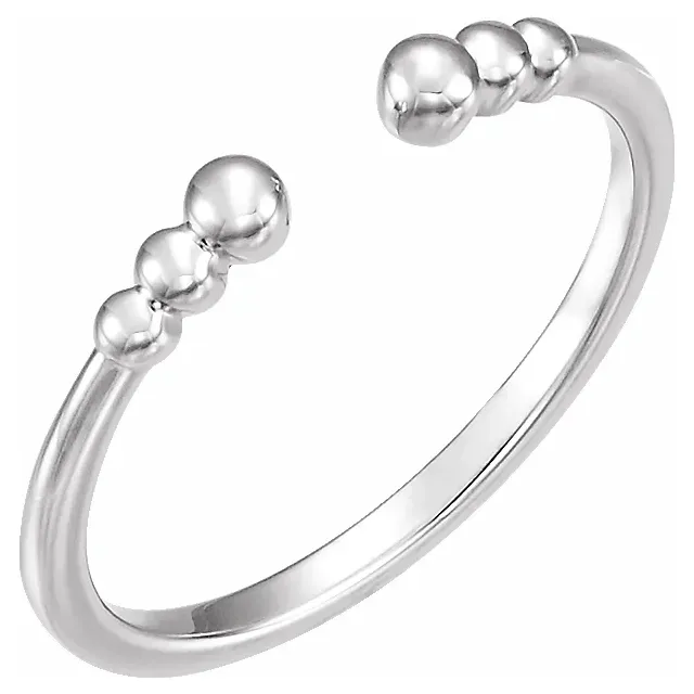 14K Rose Beaded Ring