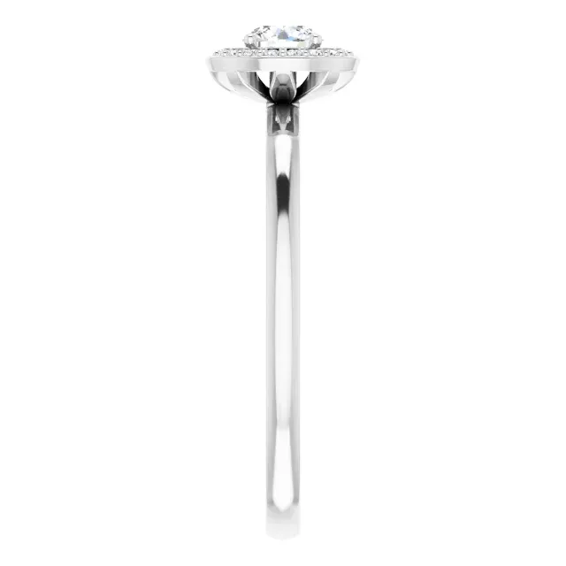 14K White 1/3 CTW Diamond Ring