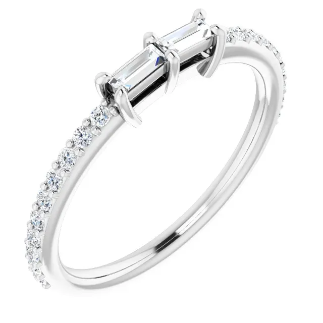 14K White 1/3 CTW Diamond Ring