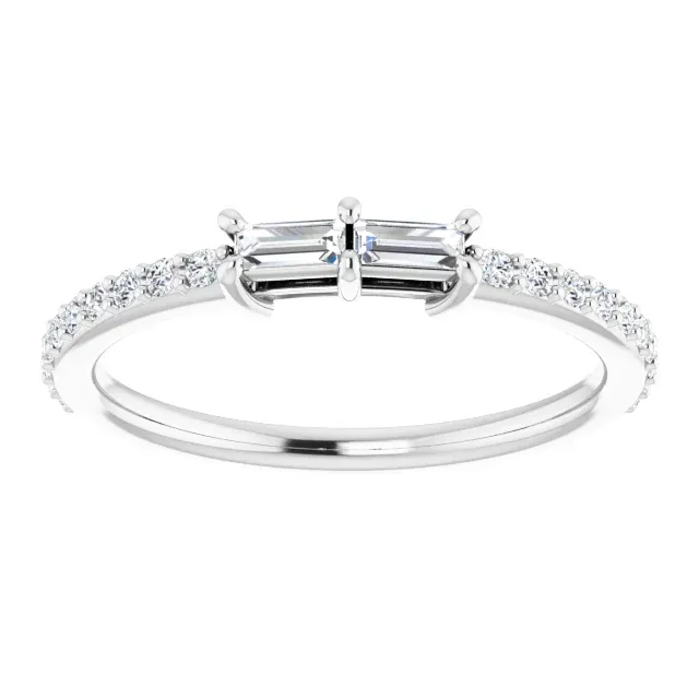 14K White 1/3 CTW Diamond Ring