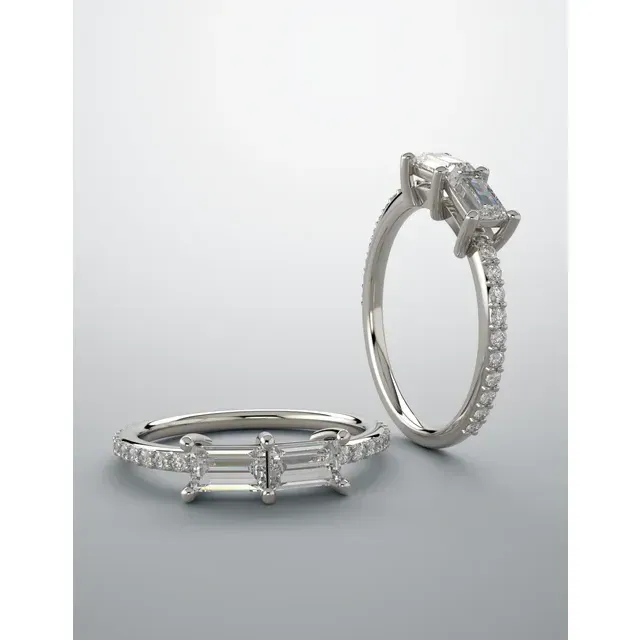 14K White 1/3 CTW Diamond Ring