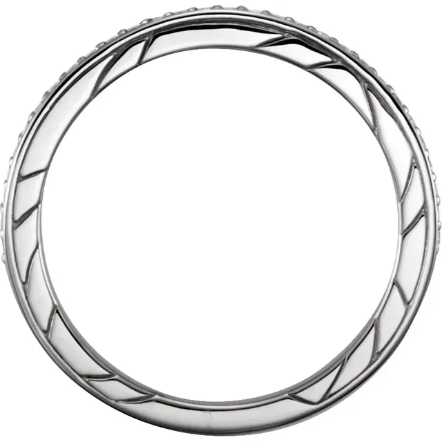 14K White 1/8 CTW Diamond Anniversary Band