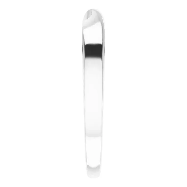 14K White 3 mm Stackable Twist Ring