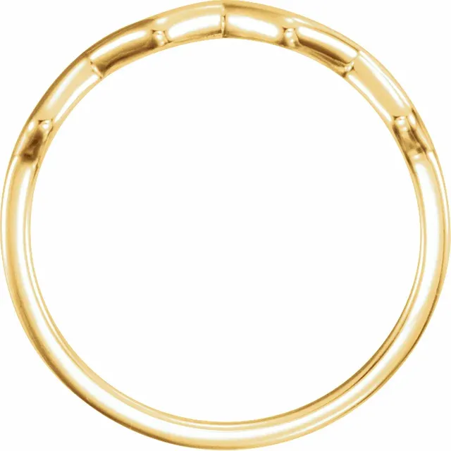 14K Yellow Stackable Ring
