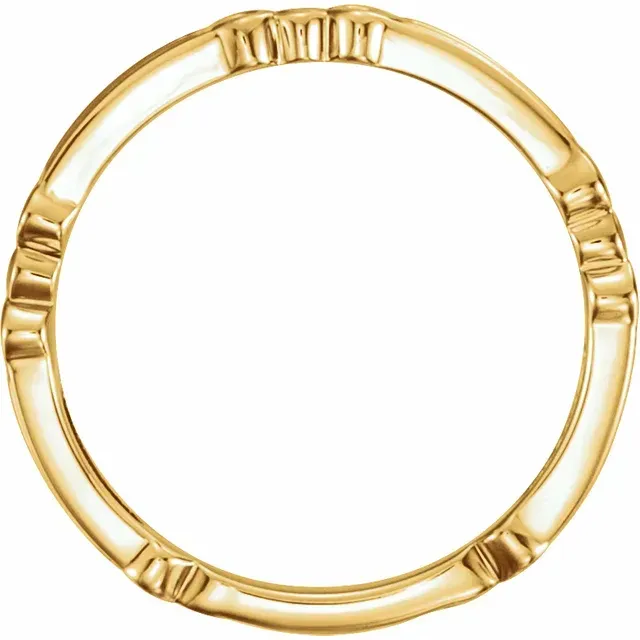 14K Yellow Stackable Ring