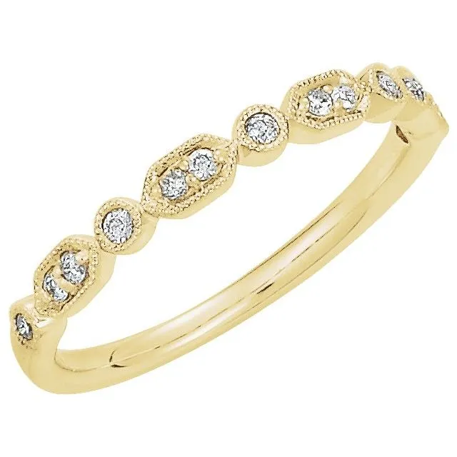 1/8 CTW Natural Diamond Stackable Ring