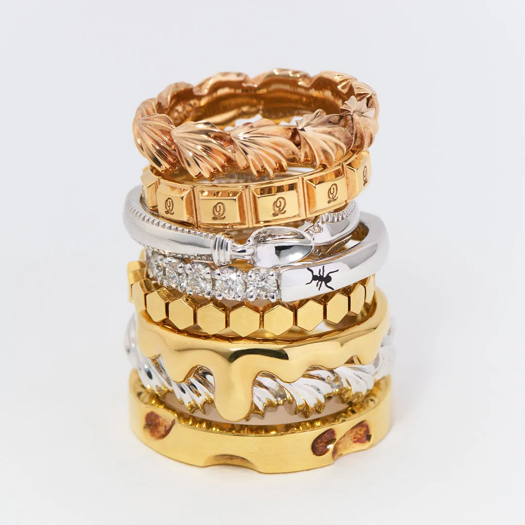 【18K Gold / Order Jewelry】Cheese Ring【Japan Jewelry】