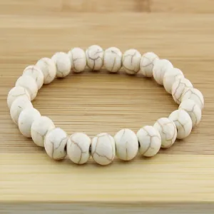 74334 - Turquoise Stretch Bracelet - Ivory