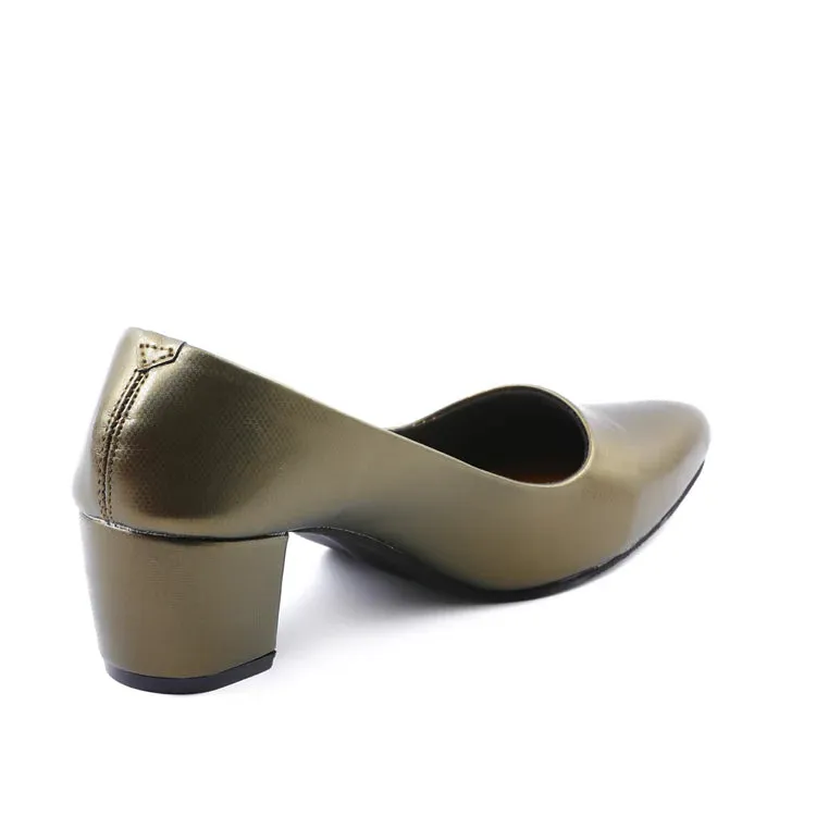 Antonio Heeled Pumps Olive Green