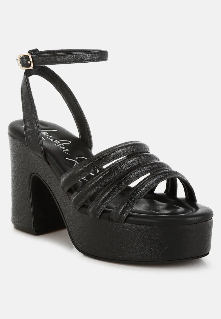 Athla Strappy High Platform Sandals By RAG