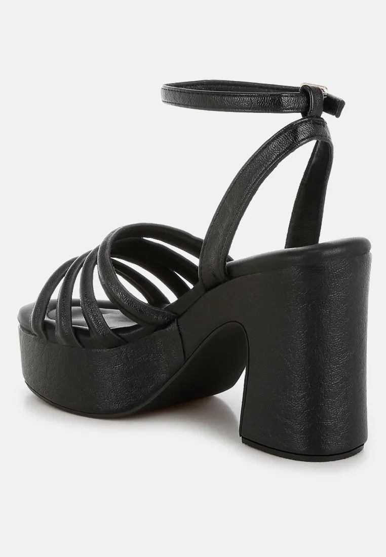 Athla Strappy High Platform Sandals By RAG