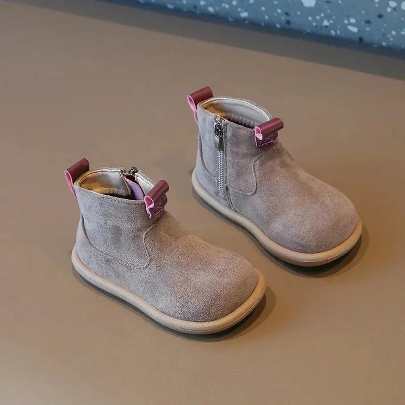 Autumn Winter Suede Ankle Boots for Babies & Toddlers