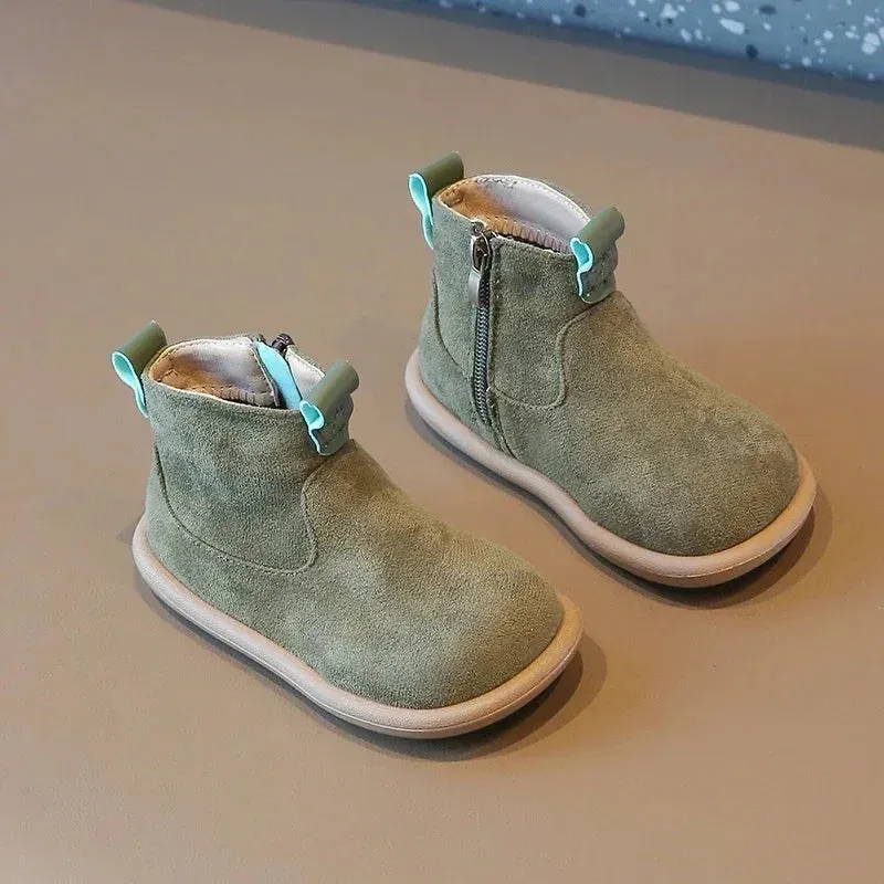 Autumn Winter Suede Ankle Boots for Babies & Toddlers