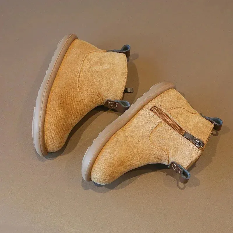 Autumn Winter Suede Ankle Boots for Babies & Toddlers