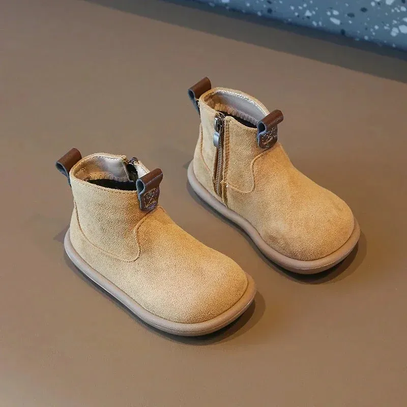 Autumn Winter Suede Ankle Boots for Babies & Toddlers
