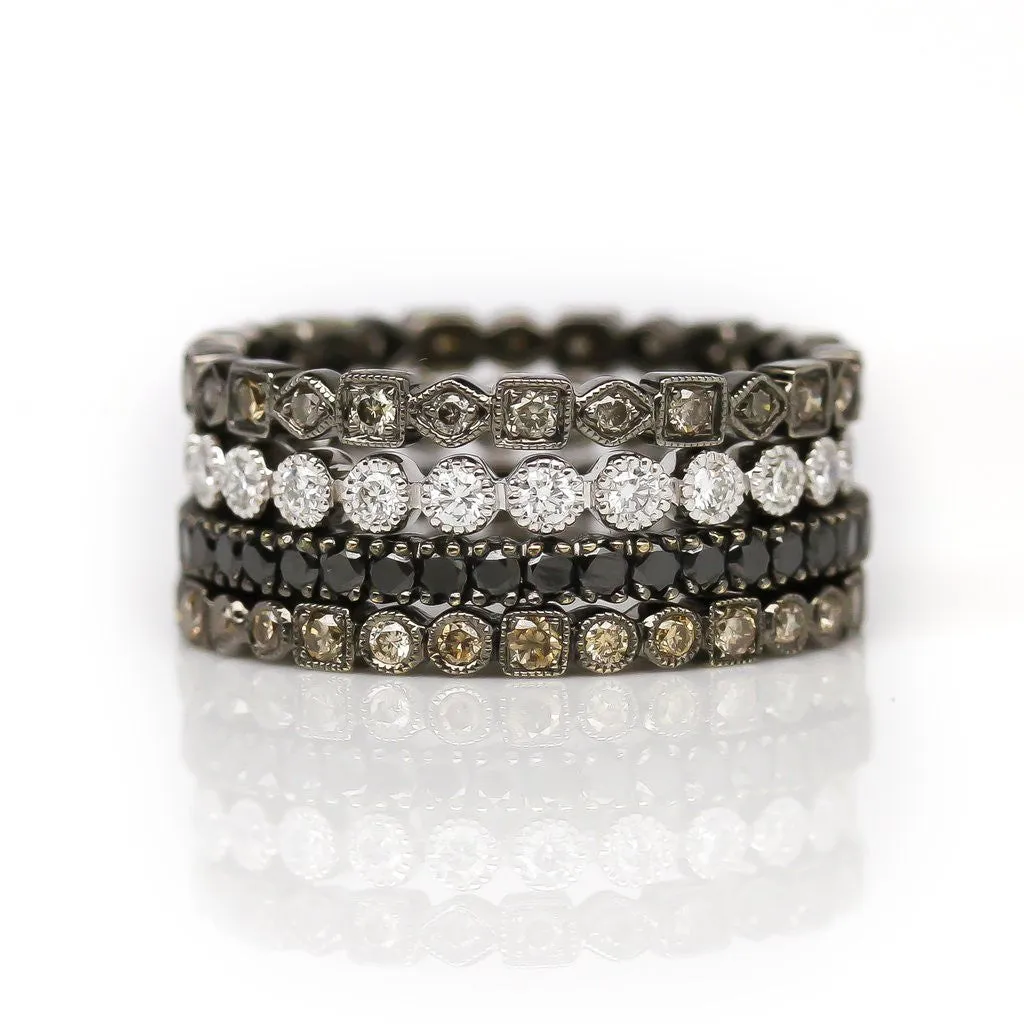Black Cognac Diamond Ring