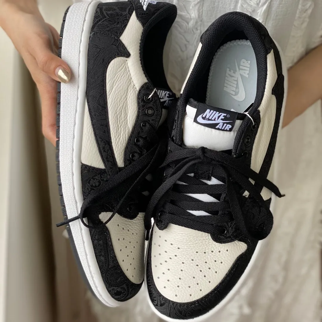 Black Custom Low Air Jordan 1 x Travis Scott