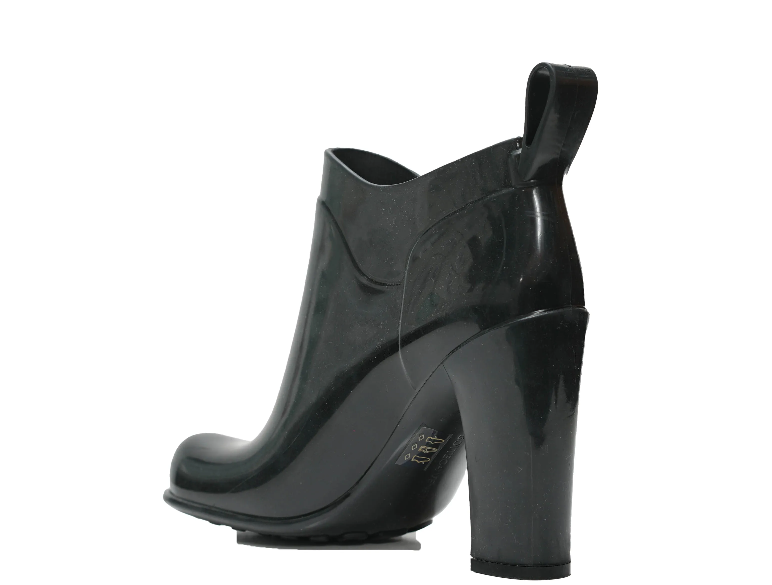 Bottega Veneta Women's Black Rubber Boots 677113  - 50% OFF