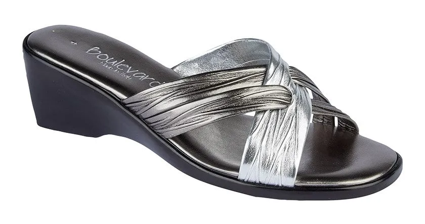 Boulevard L9558FS Womens X Over Mule Sandal