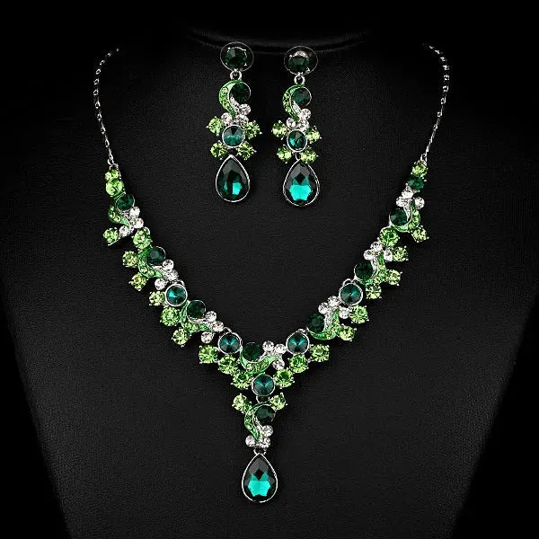 Bridal Crystal Jewelry Set