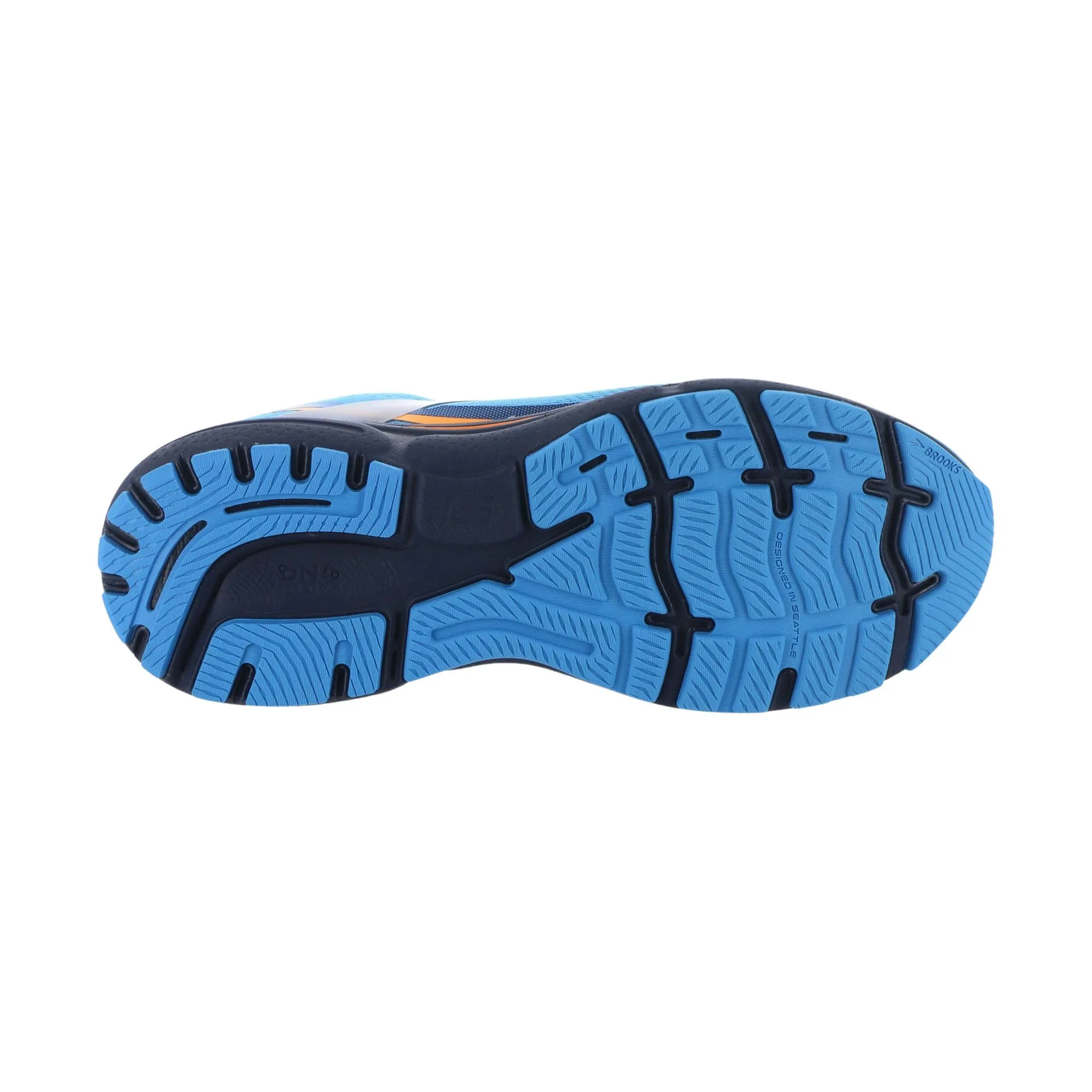 Brooks Men's Ghost 15 GTX Running Shoes - Blue/Peacoat/Orange