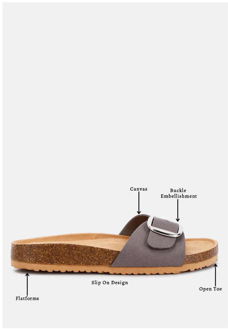 Buckle Strap Slip-On Sandals By RAG