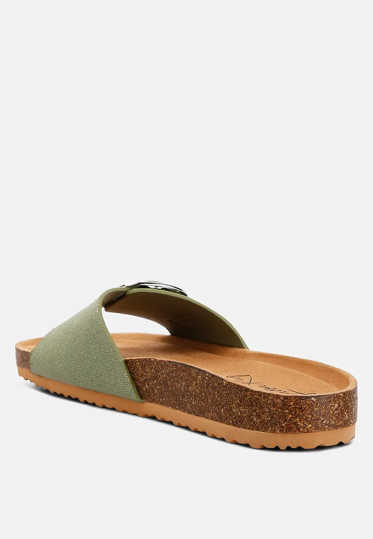 Buckle Strap Slip-On Sandals By RAG