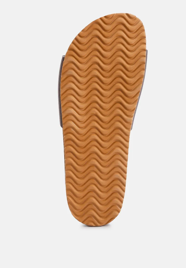 Buckle Strap Slip-On Sandals By RAG