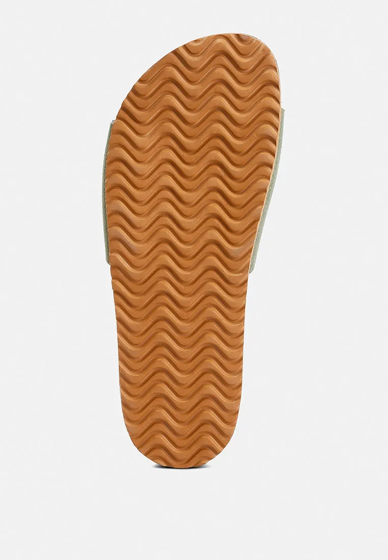 Buckle Strap Slip-On Sandals By RAG