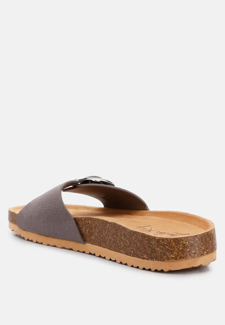 Buckle Strap Slip-On Sandals By RAG