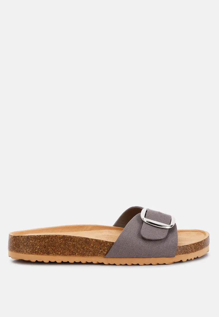 Buckle Strap Slip-On Sandals By RAG