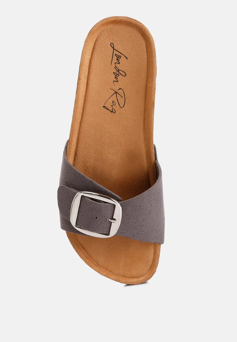 Buckle Strap Slip-On Sandals By RAG