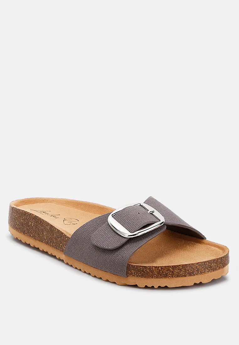 Buckle Strap Slip-On Sandals By RAG
